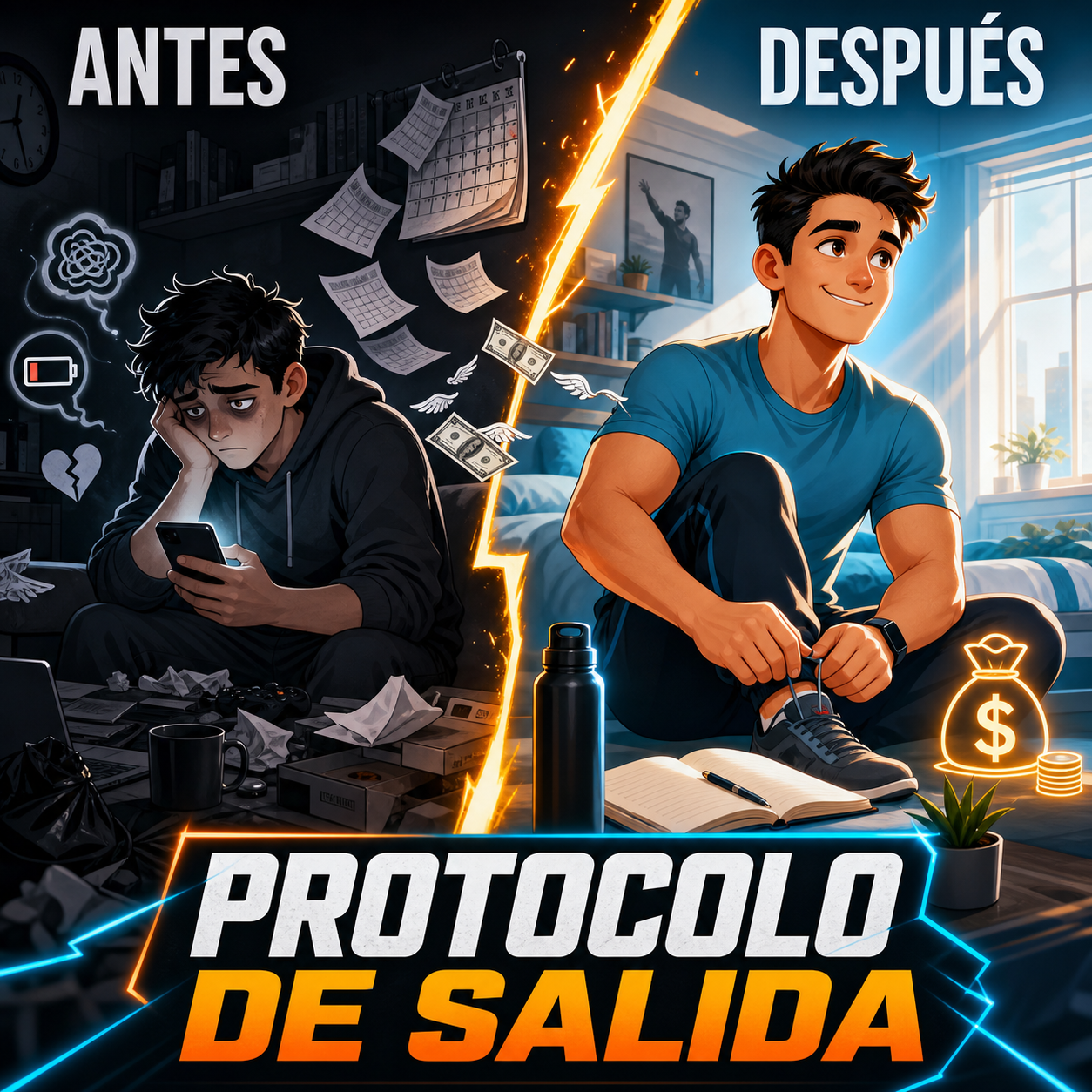 Protocolo de Salida antes y después