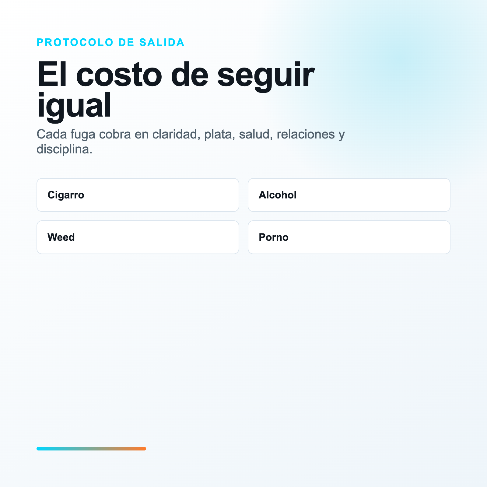 Consecuencias de no cortar hábitos